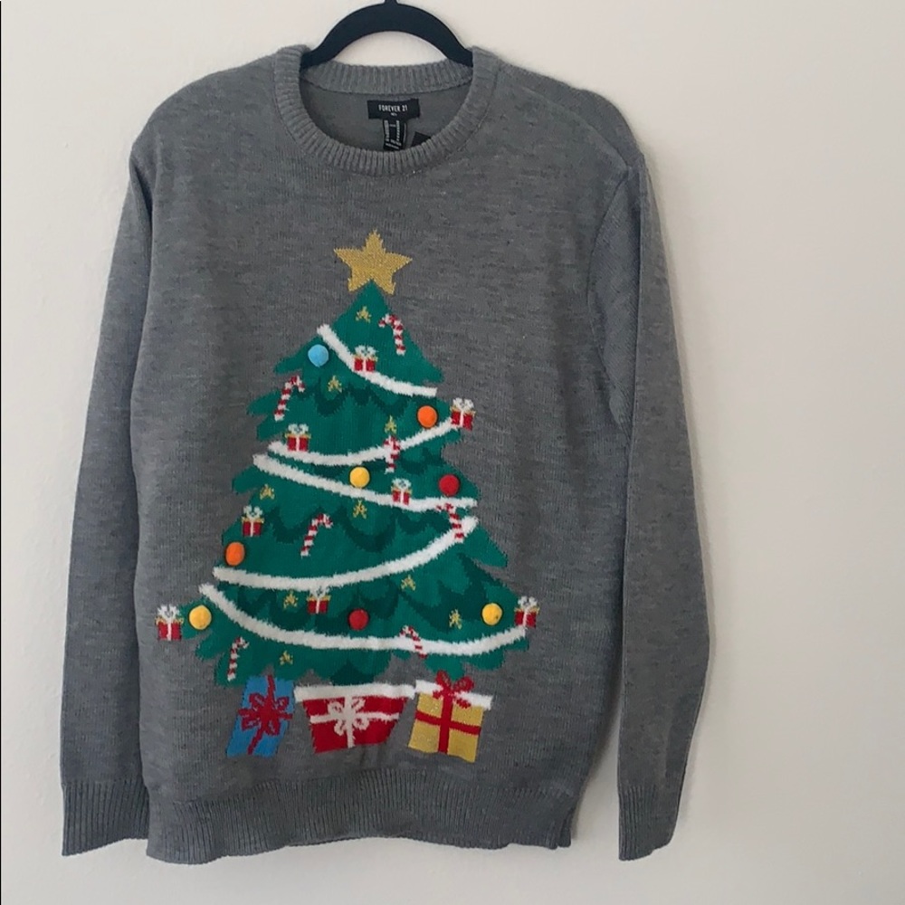 Grey Christmas Sweater